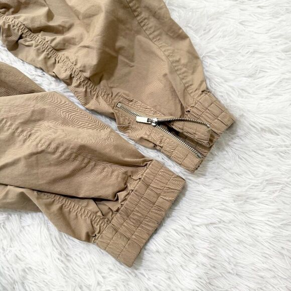 Women DEREK LAM 10 CROSBY Zippered Ankle Zip Jogger Pants Beige Size 8 - Picture 11 of 12